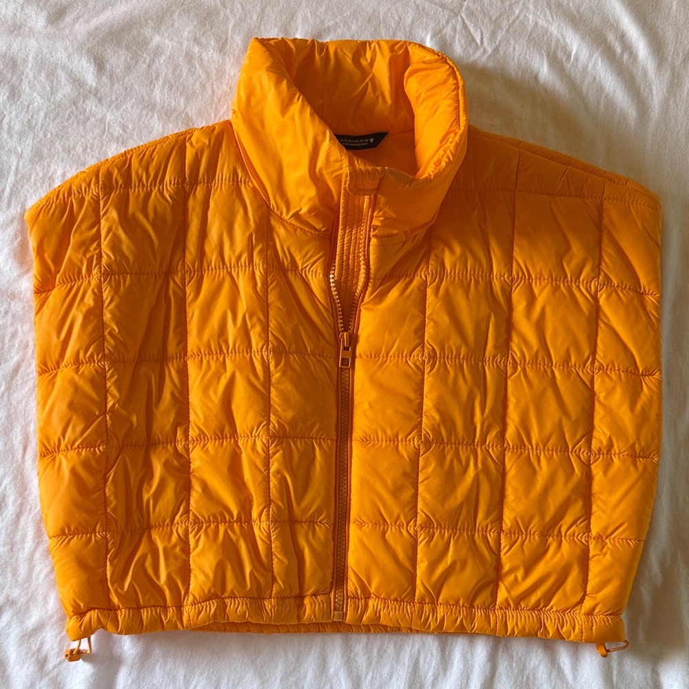 Zara Orange Quilted Jacket